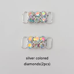 Large Glitter Shoelaces Buckle Metal Buckle Shoelace Accessories Metal Lace Lock DIY Sneaker Shoe Decorations 2pcs / Pair