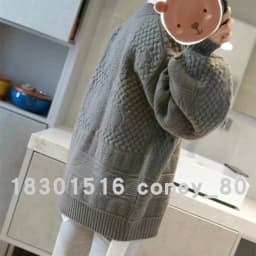 European goods heavy knit cashmere cardigan women loose wool coat autumn winter languid lazy long belt thick coat