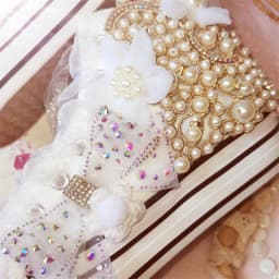 Girls Hand-made Bownot Shoes Women High Top Canvas Sneakers DIY Pearl Flower Sweet Sports Vulcanized Shoes Wedding Party Shoe