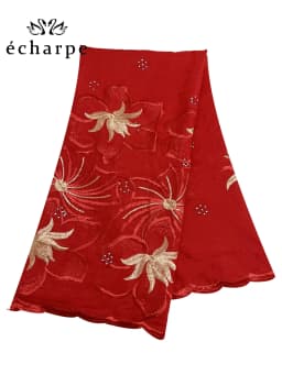 2024 New Dubai Scarf For Muslim Women African Cotton Hijab Islam Hijab Pashmina Turban Headscarf Embroidery Shawls