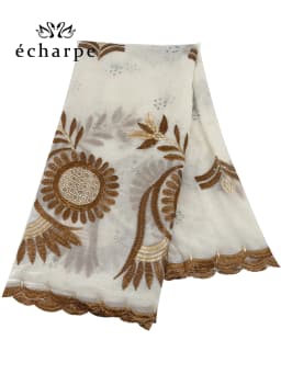 2024 New Dubai Scarf For Muslim Women African Cotton Hijab Islam Hijab Pashmina Turban Headscarf Embroidery Shawls