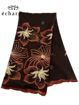 2024 New Dubai Scarf For Muslim Women African Cotton Hijab Islam Hijab Pashmina Turban Headscarf Embroidery Shawls