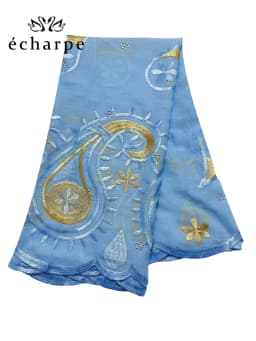 2024 New Dubai Scarf For Muslim Women African Cotton Hijab Islam Hijab Pashmina Turban Headscarf Embroidery Shawls