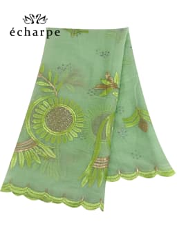 2024 New Dubai Scarf For Muslim Women African Cotton Hijab Islam Hijab Pashmina Turban Headscarf Embroidery Shawls