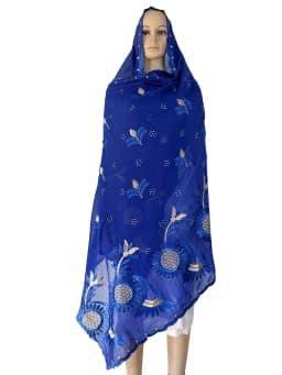 2024 New Dubai Scarf For Muslim Women African Cotton Hijab Islam Hijab Pashmina Turban Headscarf Embroidery Shawls