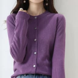 Knitted Cardigan Women's Sweater Autumn And Winter 2022 New Solid Color Coat Round Neck Short Long  Sleeve Loose  Korean Fashion