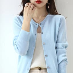 Knitted Cardigan Women's Sweater Autumn And Winter 2022 New Solid Color Coat Round Neck Short Long  Sleeve Loose  Korean Fashion