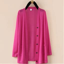 UHYTGF Fashion Women Coat 2022 New Knitted Shawl Cardigan Female Spring Summer Jacket Long-Sleeved Loose Size Thin Tops 5XL 1755