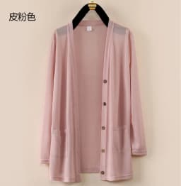 UHYTGF Fashion Women Coat 2022 New Knitted Shawl Cardigan Female Spring Summer Jacket Long-Sleeved Loose Size Thin Tops 5XL 1755