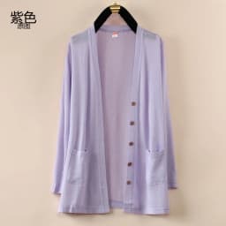 UHYTGF Fashion Women Coat 2022 New Knitted Shawl Cardigan Female Spring Summer Jacket Long-Sleeved Loose Size Thin Tops 5XL 1755