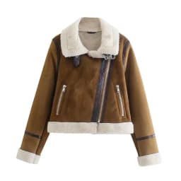 XEASY Women Winter Jacket For Women 2021 Vintage Clothes Turn-Down Collar Casual Zippers Double-Sided Jackets Warm Women Coat