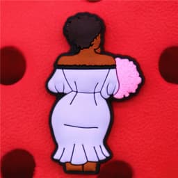 Black People Series Shoe Charms Accessories Black Family Melanin Portrait Shoe Buckle Decorations fit Kids X-mas Party Gift U271