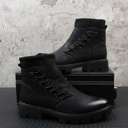 mens fashion party nightclub dresses natural leather platform shoes handsome cowboy boot ankle botas masculinas zapatos hombre