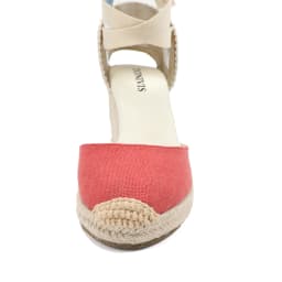 Womens Wedges Espadrille Summer Shoes Roun Red For Women 2022 Offer Rushed 7-9cm Sandals Sandalias Mujer Up Wedge Ankle Strap