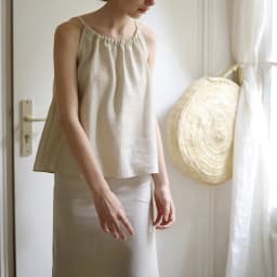 Vintage 100% Linen Women's Halter Top Sexy Ruched Sleeveless Back Bandage Lace-Up Korean Fashion Summer Tank Tops