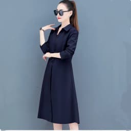 UHYTGF Women Spring Trench Coat Single-Breasted Elegant Female Long Windbreaker Pure Wild Loose Thin 4XL Big Size Outerwear 1484