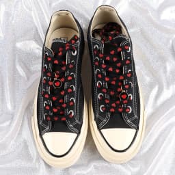 New Flat Love Heart Shoelaces for Women's Men's Sneakers Suitable for High Canvas Shoe Laces Sport Shoelace for Shoes