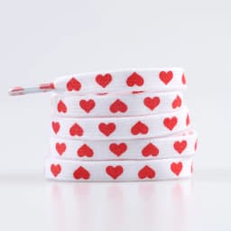New Flat Love Heart Shoelaces for Women's Men's Sneakers Suitable for High Canvas Shoe Laces Sport Shoelace for Shoes