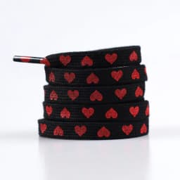 New Flat Love Heart Shoelaces for Women's Men's Sneakers Suitable for High Canvas Shoe Laces Sport Shoelace for Shoes