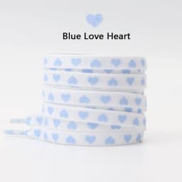 New Flat Love Heart Shoelaces for Women's Men's Sneakers Suitable for High Canvas Shoe Laces Sport Shoelace for Shoes