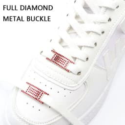 Colorful Rhinestone Buckle Laces Shoe Decoration Jeweled Sneakers Shoe Charms DIY Shoelaces Buckles Shoes Accesories 2pcs
