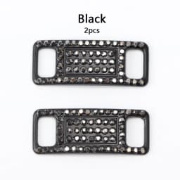 Colorful Rhinestone Buckle Laces Shoe Decoration Jeweled Sneakers Shoe Charms DIY Shoelaces Buckles Shoes Accesories 2pcs