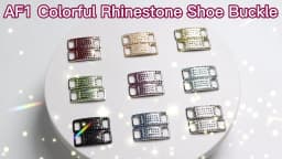 Colorful Rhinestone Buckle Laces Shoe Decoration Jeweled Sneakers Shoe Charms DIY Shoelaces Buckles Shoes Accesories 2pcs