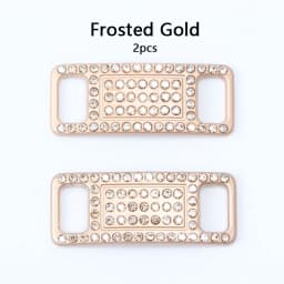 Colorful Rhinestone Buckle Laces Shoe Decoration Jeweled Sneakers Shoe Charms DIY Shoelaces Buckles Shoes Accesories 2pcs