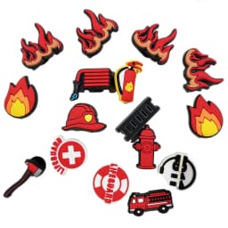 Fireman Shoe Charms for Crocs Accessories Kids Clogs Pins Boy Girls Badges Men Jeans Women Decorations Buckle Shoes Accessories