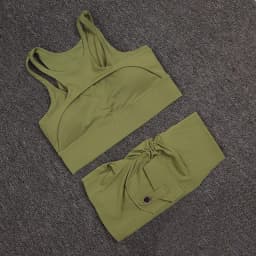 Fitness Shorts Yoga Sets Women's Tracksuit High Waist Sportswear Bra Workout Leggings Cycling Gym Shorts Sports Suit With Pocket