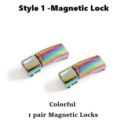2026 Fashion New Metal Shoelace Magnetic Buckle Shoes Accessories Sneaker Kits Metal Laces Buckle 4 Style Shoe Decorations