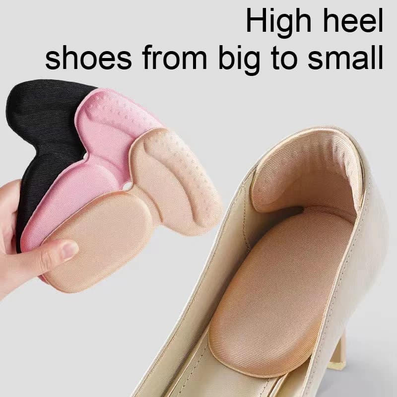 T-shape Heel Sticker High Heel Half Pad Shoes Big Change Small Size Insole Anti-heel Anti-wear Summer Sandals Women Shoe Cushion
