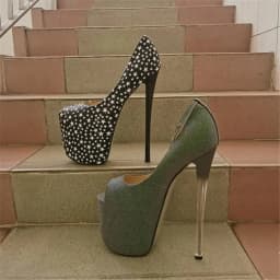 SDTRFT Cosplay Platforms Stilettos 22cm Ultra Thin High Heels Sexy Ladies Party Pumps Shallow Mouth Catwalk Shows Women's Shoes