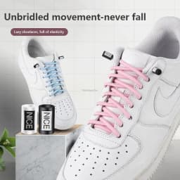 2025 New No Tie Shoe Laces Elastic Laces Sneakers Round Shoelaces Without Ties Kids Adult Quick Shoe Lace Rubber Bands for Shoes