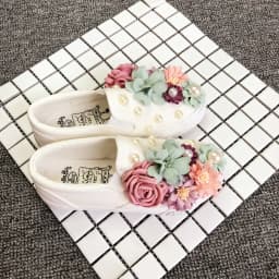 Women Casual Shoe Sweet Beauty Flats Comfortable Shoes Women White Korean Female Designer Brand Sneakers Hand-made Embroidery