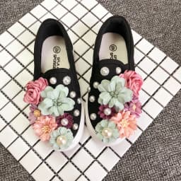 Women Casual Shoe Sweet Beauty Flats Comfortable Shoes Women White Korean Female Designer Brand Sneakers Hand-made Embroidery