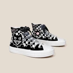 Amy and Michael New Original Designer Trendy Sneakers Cute Girls Young Students High Top Casual Canvas Shoes Women Trainers