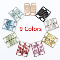2Pcs Colorful Rhinestone Laces Shoe Decoration Jeweled Sneaker Shoe Charms Girl Gift DIY Shoelaces Buckles Shoes Accesories