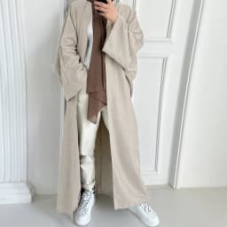 Linen-like Extra-Loose-Fit Butterfly Kaftan Abaya, Batwing Sleeves Muslim Women Open Abaya, Ramadan Eid Hijabi Islamic Clothing