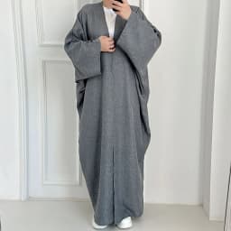 Linen-like Extra-Loose-Fit Butterfly Kaftan Abaya, Batwing Sleeves Muslim Women Open Abaya, Ramadan Eid Hijabi Islamic Clothing
