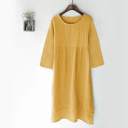 100% Cotton Gauze Elegant Dresses For Women Casual Loose Long Sleeve Asymmetrical Spring Autumn Basic Female Dresses Vestidos