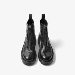 BeauToday Ankle Boots Women Horse Leather Waxing Round Toe Zippers Metal Decoration Platform Ladies Booties Handmade 04469