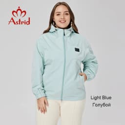 Astrid Women's Spring Jacket 2023 Casual Coat Women Clothes Hooded Bright Short Female Clothing New In Outerwears Plus Size