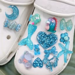 1-16Pcs Frog Animals Stars Heart Children Resin Sandals Shoes Accessories Fit Buckle Clog Party Present