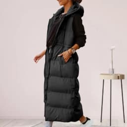 Fashion Down Jacket Long Comfy Puffer Vest Windproof Winter Female Down Jacket