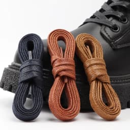 Waxed Flat Shoelaces Leather Waterproof Casual Shoe Laces Unisex Boots Shoelace Length 60/80/100/120/140/160/180CM Accessories