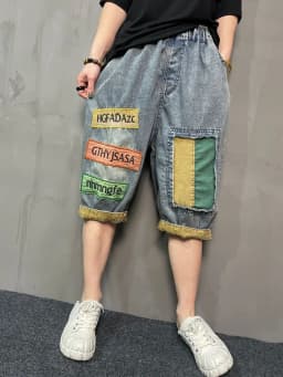 Amax LuluE 2025 Streetwear Womens Summer Fashion Loose Ripped Jeans Ladies Casual Vintage Luxury Denim Pants Punk Harem Trousers