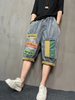 Amax LuluE 2025 Streetwear Womens Summer Fashion Loose Ripped Jeans Ladies Casual Vintage Luxury Denim Pants Punk Harem Trousers