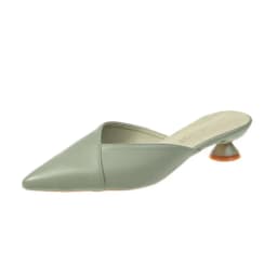 Pointed Slippers Women High Heels New Summer Shoes Fashion Luxury Square Heel Slides Slip Loafers Mules Black Female Party Shoes