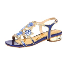 2023 New Fashion Sandals Ladies High And Low Heel Sandals Leather Women'S Sandals With Diamonds Outdoor Ladies Beach Shoes